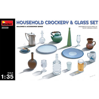 1/35 Household Crockery &amp; Glass Set [MI 35559]