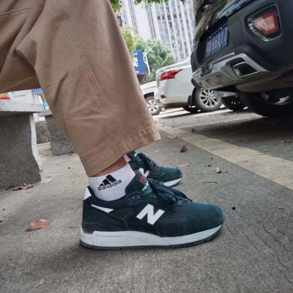 New Balance M998 ซีรีย์อเมริกันระดับไฮเอนด์ลื่นระบายอากาศได้ต่ำกีฬาและรองเท้าวิ่งเพื่อการพักผ่อนสำหร