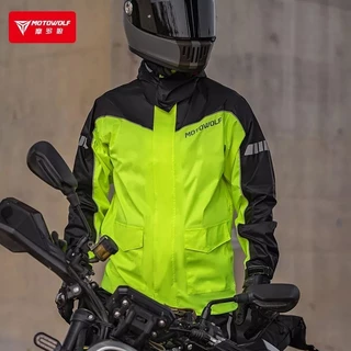 MOTOWOLF MDL 0403 Raincoat เสื้อกันฝนขี่มอเตอร์ไซด์ ชุดกันฝน เสื้อกันฝนพร้อมกางเกง