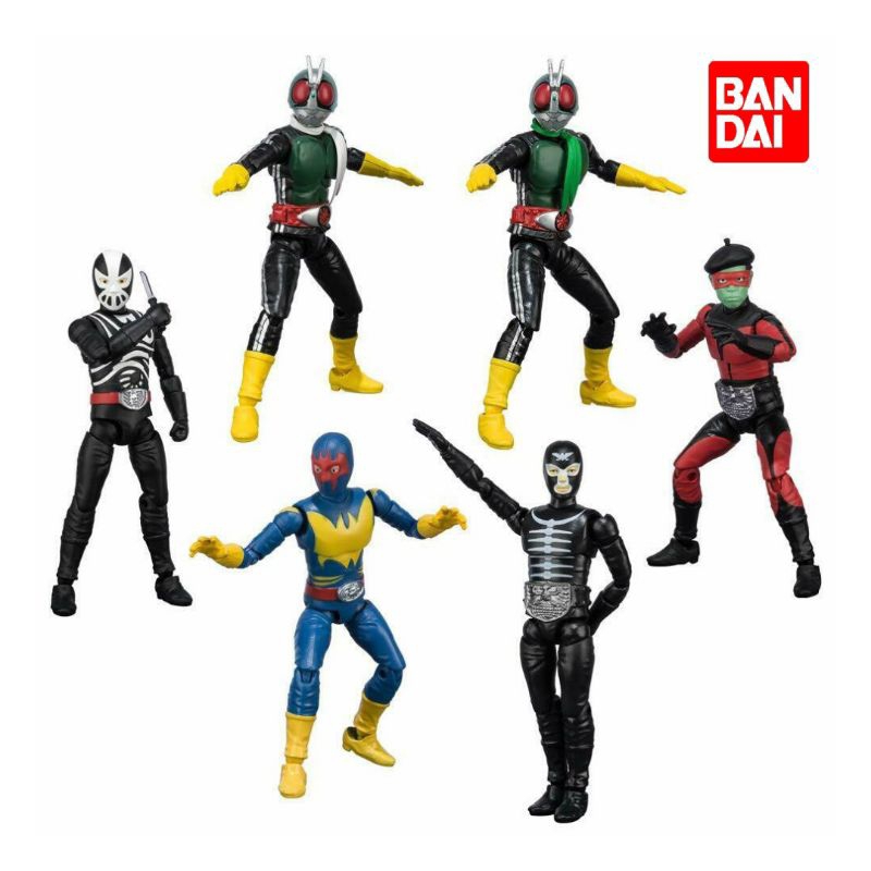 Shodo Kamen Rider VS Assemble Of Enemy Forces Shocker Masked Rider Bandai Action Figure