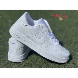 Nike Air Forces One white on white