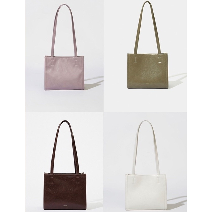 Stand Oil Oblong Bag - 오블롱백 (Black, Cream, Stitch Black, Denim Blue, Basil)