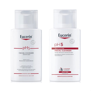 Eucerin pH5 Sensitive Facial Cleanser 100 ml (ยูเซอริน เจลล้างหน้าสูตรอ่อนโยน สำหรับผิวธรรมดา ผิวแห้ง บำรุงผิวชุ่มชื้น)