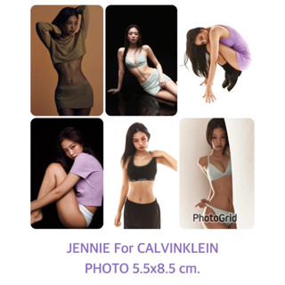 JENNIE BLACKPINK - รูป PHOTO JENNIE For Calvin Klein Size 5.5x8.5 cm.