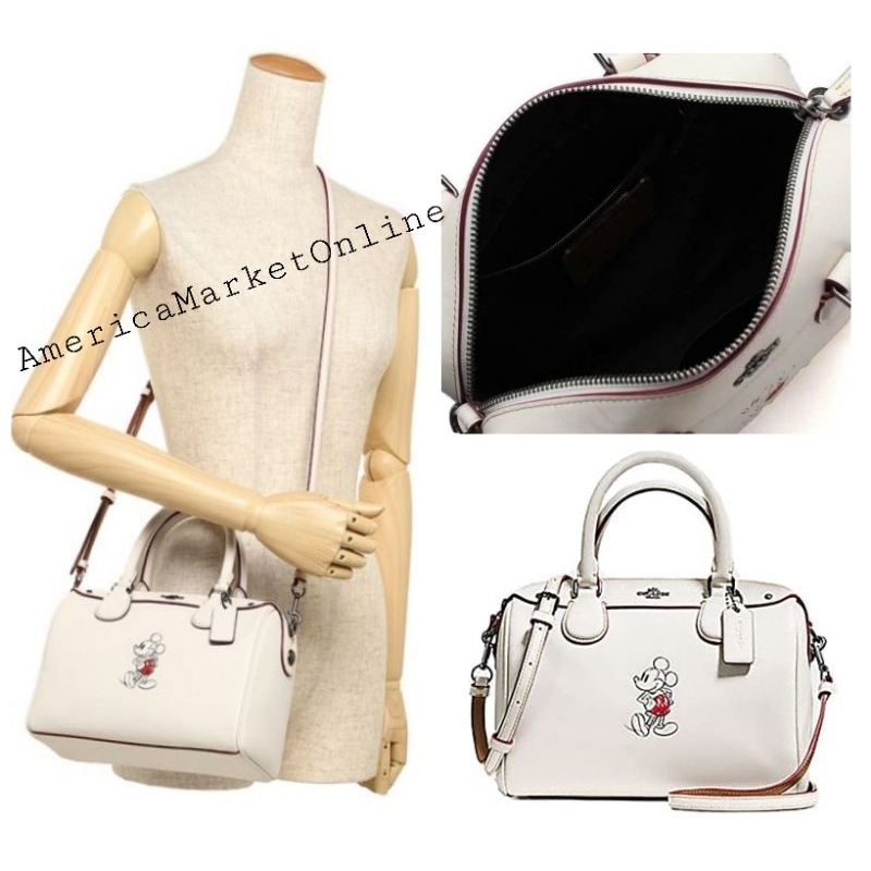 กระเป๋าหนัง COACH/ MINI BENNETT SATCHEL IN GLOVE CALF LEATHER WITH MICKEY (COACH F59371)