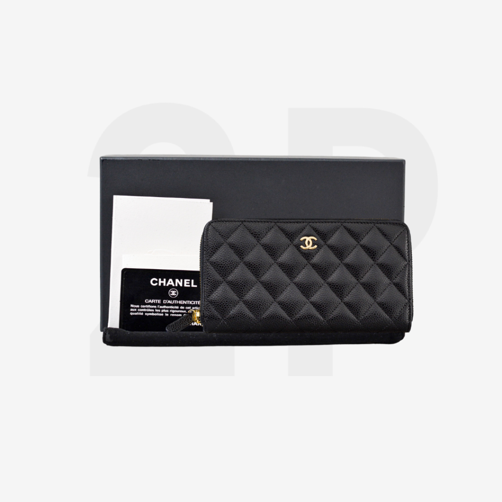Chanel zippy long wallet (E230409)