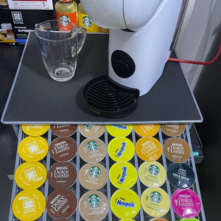 ลิ้นชักเก็บแคปซูลกาแฟ วางเครื่องชงกาแฟด้านบนได้ Nespresso Dolce Gusto Starbucks ที่เก็บแคปซูลกาแฟ