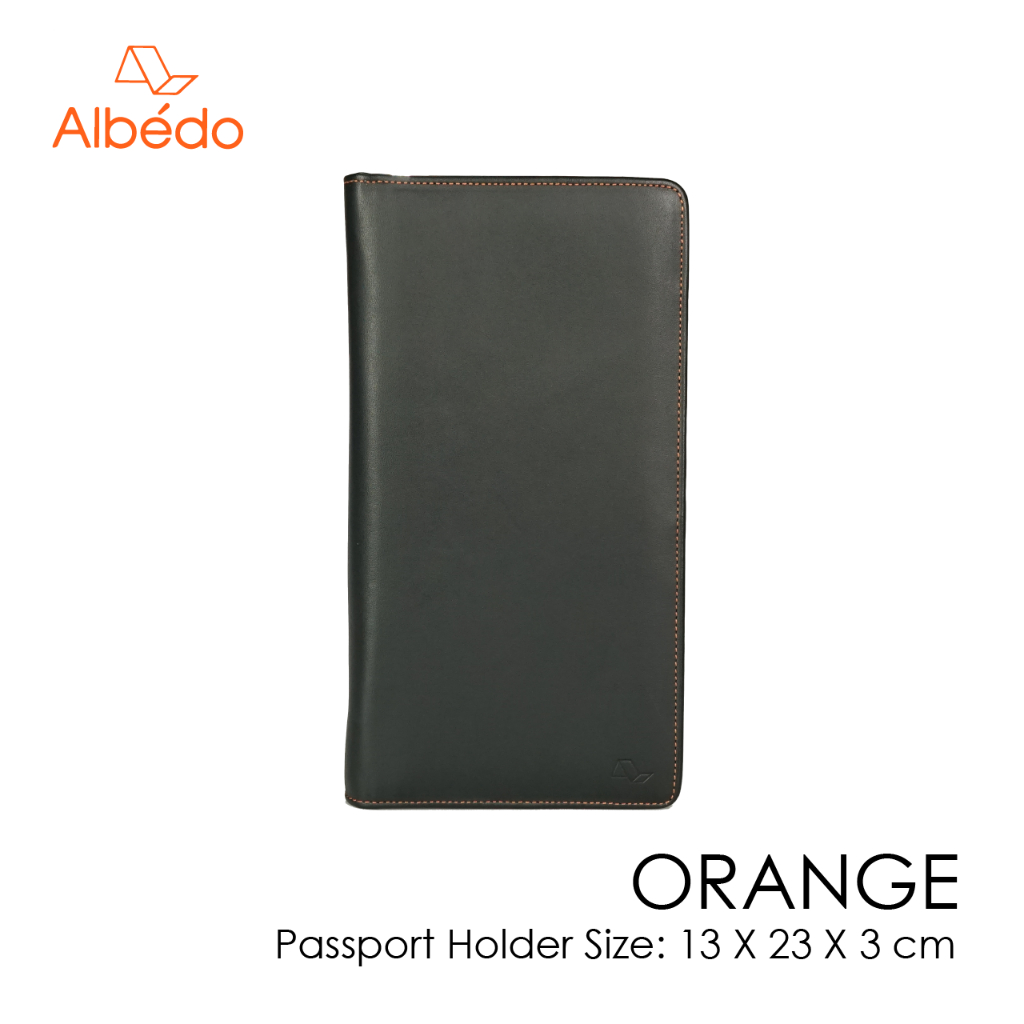 [Albedo] ORANGE PASSPORT HOLDER กระเป๋าใส่พาสปอร์ต/ปกพาสปอร์ต/ที่ใส่พาสปอร์ต/กระเป๋าใส่บัตร รุ่น ORANGE - OR04799