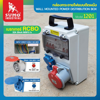 กล่องจ่ายไฟแบบติดผนัง รุ่น 1201 SUMO,กล่องจ่ายไฟ