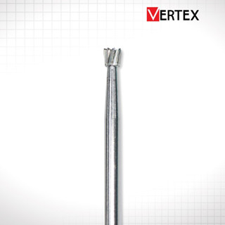 [ ยี่ห้อ Vertex ] หัวกรอ Steel Burs สำหรับด้ามกรอช้า ทรง Inverted cone