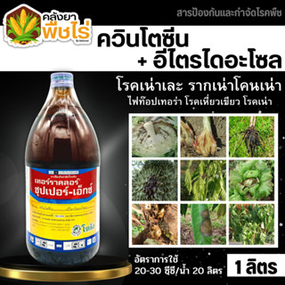 🌽 เทอร์ราคลอร์-ซุปเปอร์-เอ็กซ์ (ควินโทซีน+อีทริไดอะโซล) 1000ซีซี ป้องกันเชื้อรา รากเน่าโคนเน่า ไฟท๊อป