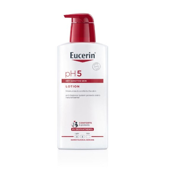 Eucerin pH5 Lotion ยูเซอริน โลชั่นบำรุงผิว สำหรับผิวแพ้ง่าย แห้งเสีย400ml (1712033)