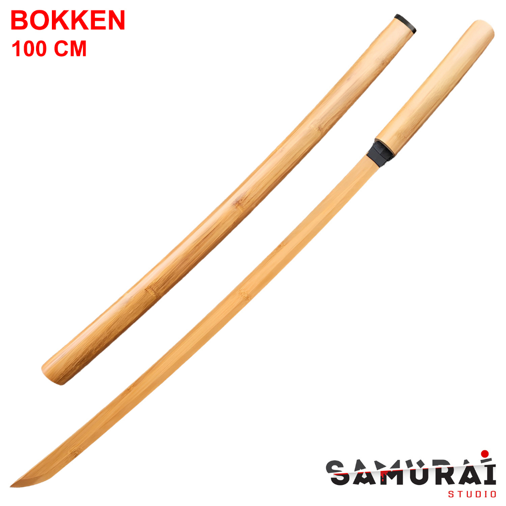 ดาบไม้ ซามูไร + ปลอกดาบ Kendo Bokken ทนทาน สำหรับฝึก ดาบเคนโด้ โบเคน ดาบญี่ปุ่น JAPAN Samurai Katana