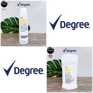 [Degree] Unlimited SmartAdapt Tech Antiperspirant Deodorant Dry Spray or Stick ดีกรี โรลออนสติ้ก สเปรย์ ระงับกลิ่นกาย