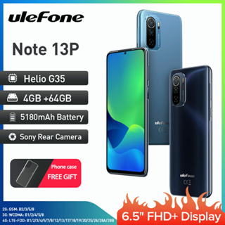 Ulefone Note 13P Smartphone Helio G35 5180mAh Android 11 4GB+64GB 6.5”FHD+ 4G Celular Phone 2.4G/5G WiFi 20MP Camera/NFC