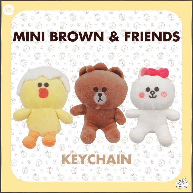 Line Friends KEYCHIAN BABY BROWN & FRIENDS พวงกุญแจไลน์