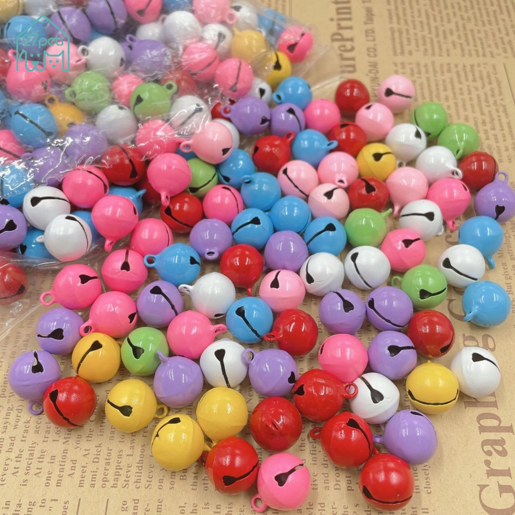 「27Pets」กระดิ่งสีแคนดี้ ขนาด 14 มม. สําหรับสัตว์เลี้ยง Diy