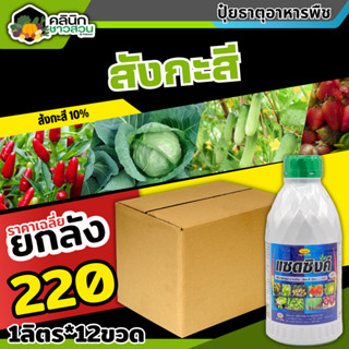 🥬 💥💥 สินค้ายกลัง 💥💥 แซดซิงค์ (สังกะสี10%) บรรจุ 1ลิตร*12ขวด ปรับสมดุลพืช ทนร้อนทนหนาว ฟื้นฟูต้นโทรม