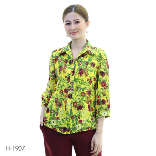 MIKIKO Shirt MI-H1907 ลูกไม้ราเชล แขนยาว IGPU22-12
