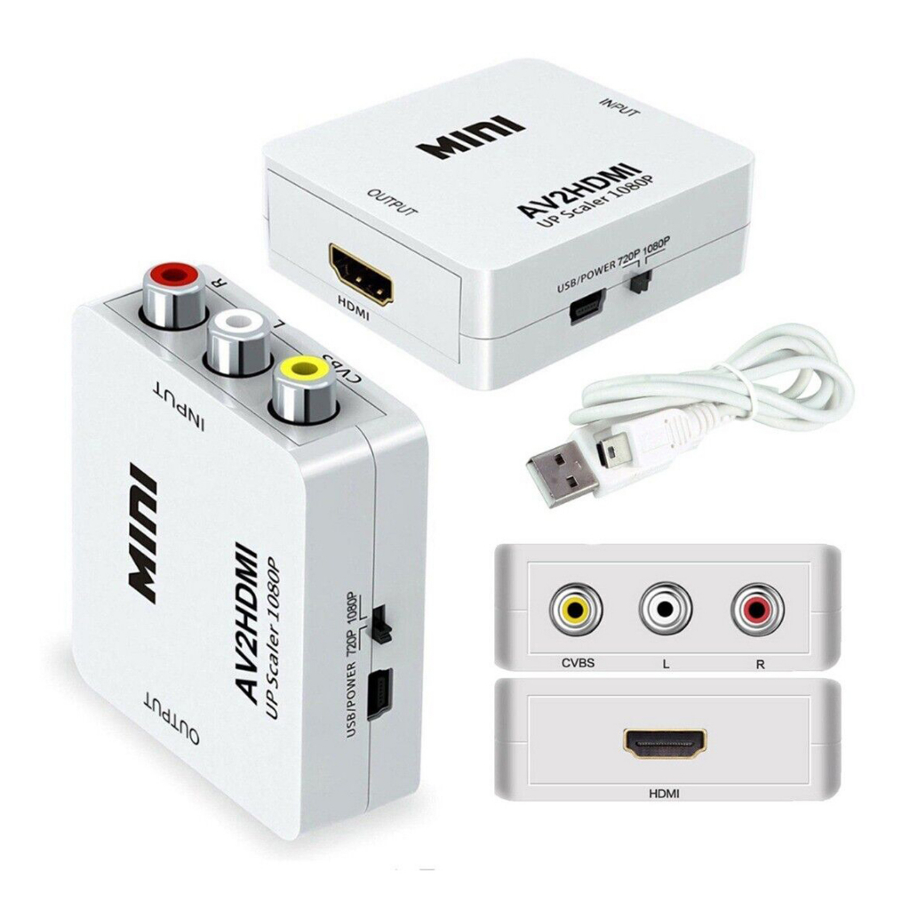 HDMI to AV Converter (1080P) แปลงสัญญาณภาพและเสียงจาก HDMI เป็น AV（HDMI2AV） #A-052