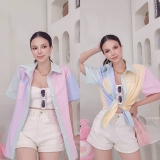 Cottoncandy New Bubblegum sweet shirt / Pink lady shirt เสื้อเชิ๊ตโทนสีสวย CARDIGAN_NISTA