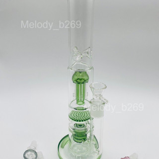 บ้องแก้ว Glass Bong ขวดแก้วสมุนไพร สูง 13.8 นิ้ว = 35 cm