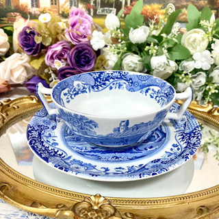 Spode Blue Italian Soup Coupe ถ้วยซุป