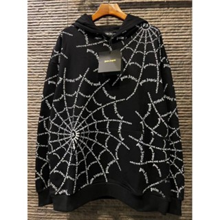 PALM ANGELS SPIDER WEB HOODIE