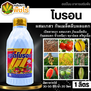 🌽 แซดโบรอน (โบรอน) 1ลิตร ผสมเกสร ขยายผล ขั้วเหนียว ติดผลดี กันผลร่วง