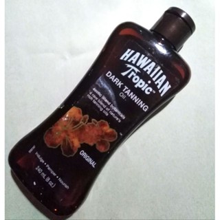 ออยล์อาบแดด ผิวแทน Hawaiian tropic Dark Tanning oil Tan ฮาวายเอี้ยน ทรอปิค น้ำมันมะพร้าว Coconut oil ผิวโกลว บำรุงผิว