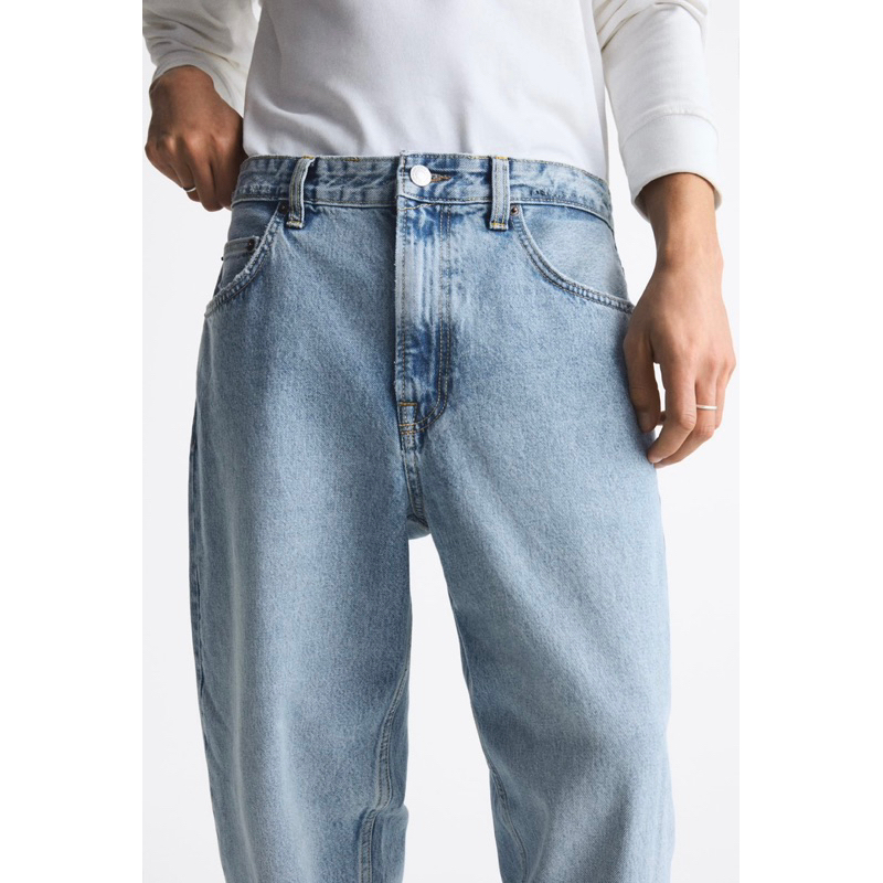 * NEW * ZARA MEN RELAXED FIT CROPPED JEANS