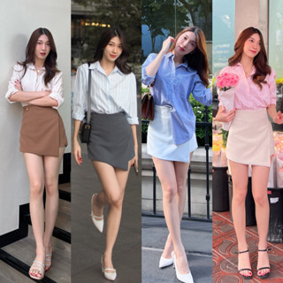 พร้อมส่งJennie Skirt590.- กระโปรงกางเกง ทรงเอวสูง เนื้อผ้าหนาคุณภาพดีใส่เข้ารูปสวย