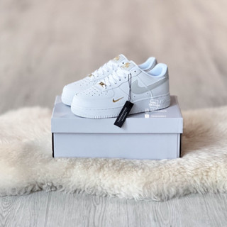 Air Force 1 Mini Swoosh White Grey !