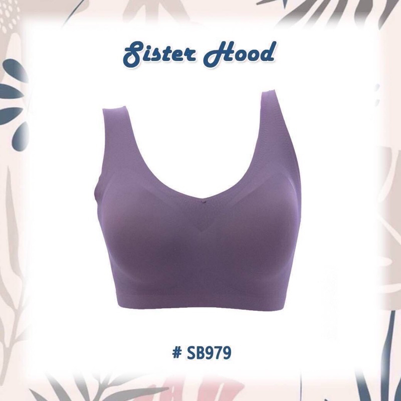 sisterhood 979 M L XL สปอร์ตบราไร้ขอบ ตะขอหลัง คัพ C - รูปที่ 5