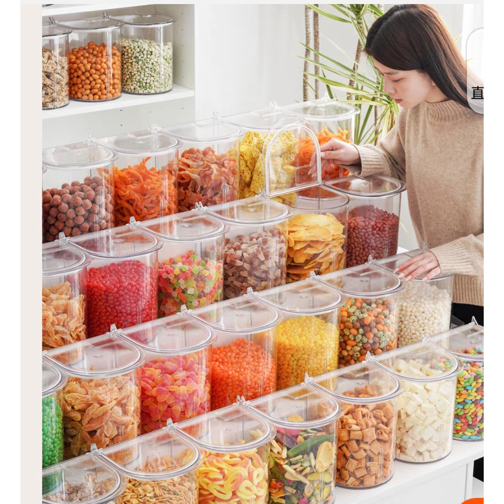 กล่องPETใสโถใสหนา #กล่องใส่ขนมขบเคี้ยว $กล่องใสใส่อาหาร @กล่องอะไหล่ /กล่องใส่ยาจีน *กล่องใสร้านขายขนมลูกอม โถพลาสติกใส - รูปที่ 6