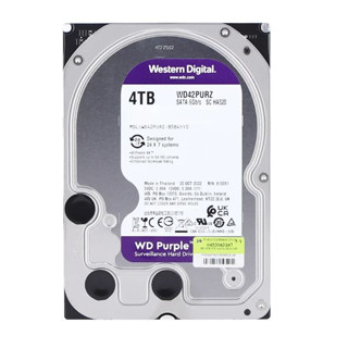 4 TB 3.5" HDD (ฮาร์ดดิสก์ 3.5") WD PURPLE - SATA3 (WD42PURZ)