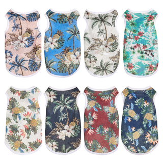 เสื้อกั๊กสัตว์เลี้ยง แบบบาง ระบายอากาศได้ดี สไตล์ฮาวาย แฟชั่…