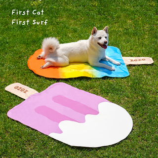 Pet cooling mat แผ่นเจลเย็นรูปไอติมแท่งจากแบรนด์ zeze ที่นอนเจลเย็น แผ่นรองนอนแมว ที่นอนแมว