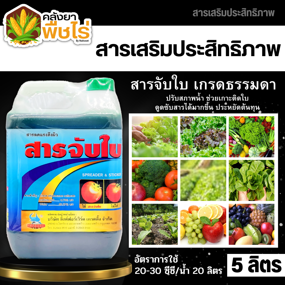ยาจับใบ แพนเตอร์อโกร (สารจับใบ) 5ลิตร เกาะติด ดูดซึมดี ทนการชะล้าง