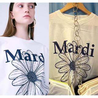 mardi mercredi crop Top” เสื้อยืดสุดฮิต พิมพ์ลายดอกไม้ แบรนด์ตามเกาหลี❤️