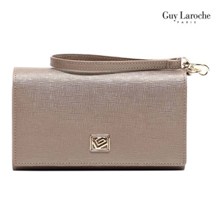 Guy Laroche กระเป๋าสตางค์ 3 พับกลาง รุ่น AGP0044 - สีน้ำตาล