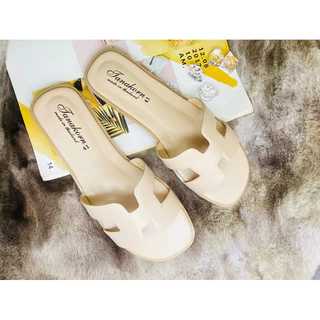 รองเท้าแตะ H"สีเยอะที่สุด" H Sandal แตะสวม H สุดClassic หนังนิ่ม