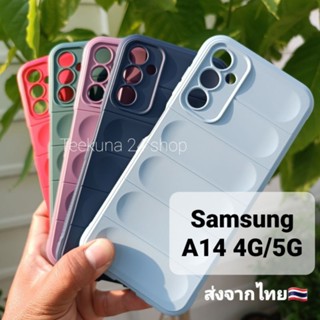 เคส Samsung A14 5G / A14 4G แบบกันกล้อง+ซิลิโคน+กำมะหยี่