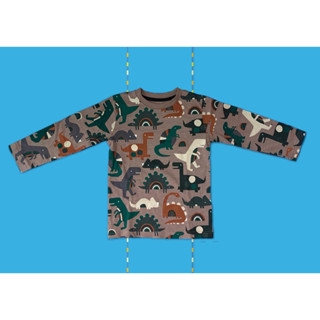 ✅ [2-3Y] Next Dino Long Sleeves T-Shirt เสื้อยืดแขนยาว ลายไดโน