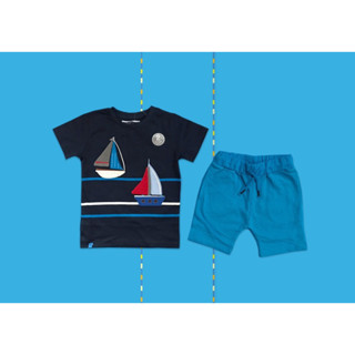 ✅ [3-4Y] Next Boat T-Shirt And Shorts Set ชุดเสื้อ และกางเกงขาสั้น