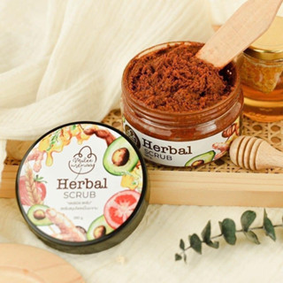 [ของแท้] สครับเฮอร์เบิล Herbal scrub  Maleemenabrand สครับจากสมุนไพร ขนาด 390 กรัม