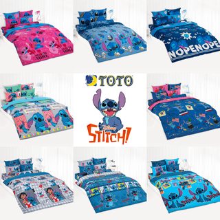 [13 ลาย] TOTO (ชุดประหยัด) ชุดผ้าปูที่นอน+ผ้านวม สติช Stitch #Total โตโต้ ชุดเครื่องนอน ผ้าปู ผ้าปูที่นอน สติทช์