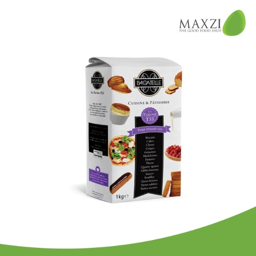 แป้งฝรั่งเศส BAGATELLE FLOUR FORICHER T55 (ขนาด 1KG)