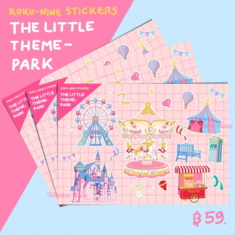 Stickers The little theme park [A6]
