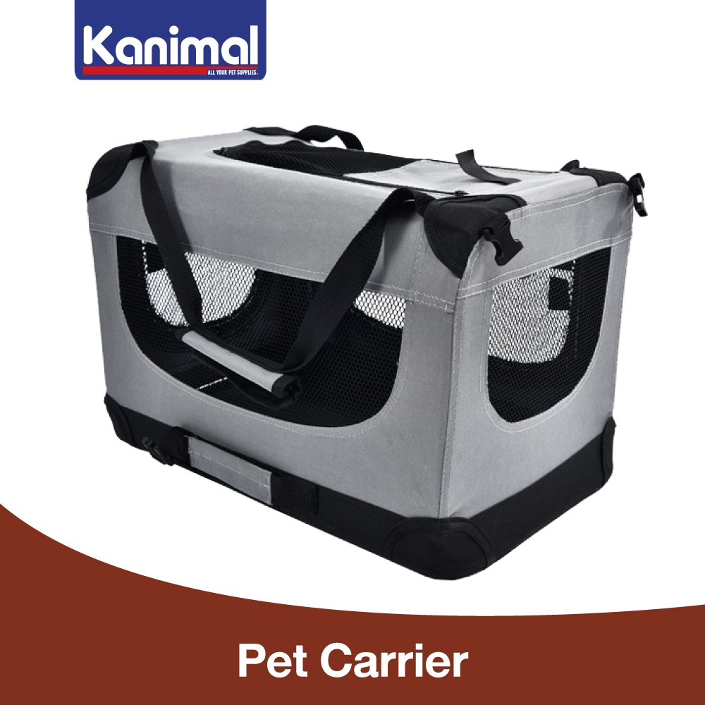 [420029] Kanimal Pet Carrier กระเป๋าสัตว์เลี้ยง เต็นท์สี่เหลี่ยม คอกผ้าพับได้ พร้อมหูหิ้ว สำหรับสุนัขและแมว 50x35x35 ซม.